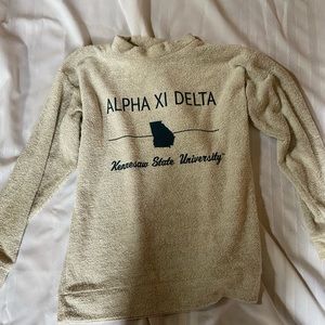 Alpha Xi Delta sorority sweater